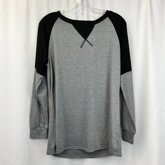 Sarin Mathews Womens Gray Black Pullover Round Neck Pullover Sweatshirt Size M - Picture 1 of 9